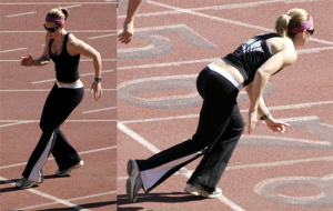 Jessica Biel running sprints