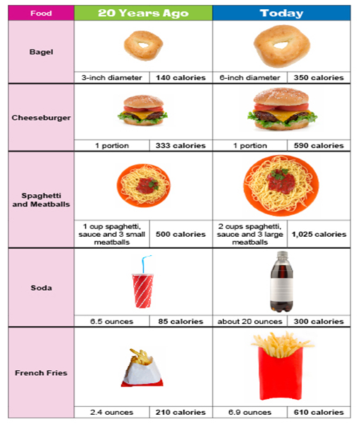 food portions
